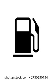 Straßenschild Zeiger Auto Betankung auf einem weißen Hintergrund. Tanken. Benzinbetankung. Vorlage für Text. Vector-Bild. Poster. Hintergrundbild.