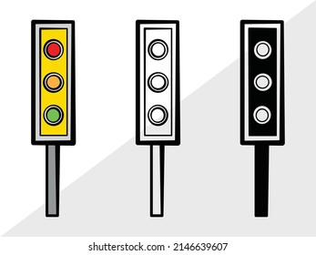 Road Sign Printable Vector Illustration