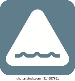 Road, sign, rough icon vector image. Can also be used for traffic signs. Suitable for web apps, mobile apps and print media.