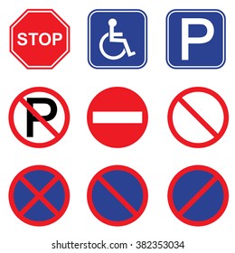 Road sign set