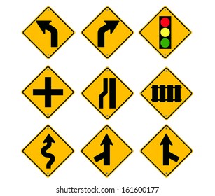 Detour arrow sign Royalty Free Stock SVG Vector