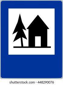 Road sign shelter vector 