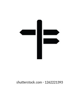 road sign simple icon direction