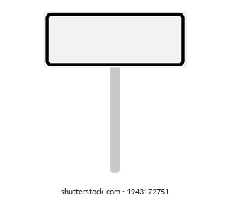 Road sign of the Slovakia on white