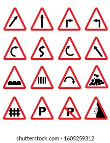 Road  sign symbol vector graphic sign design.