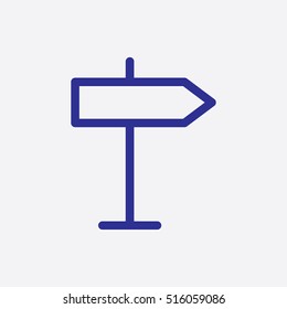 Road sign Symbol Vector Icon 