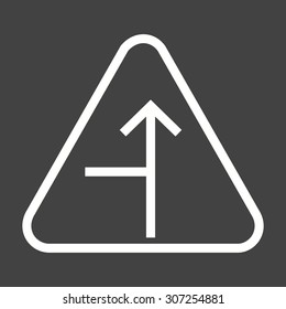 Road, sign, traffic icon vector image. Can also be used for traffic signs. Suitable for web apps, mobile apps and print media.