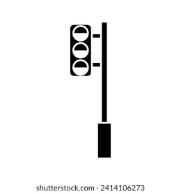 road sign traffic light vector icon