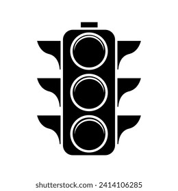 road sign traffic light vector icon