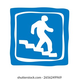 Straßenschild. U-Bahnübergang. Vektorgrafik