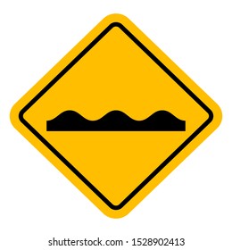 Road sign uneven traffic symbol vector illustration. Perfect for sticker,label,symbol,sign,icon,backgrounds etc.