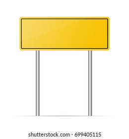 Road sign vector blank mockup  street sign vector realistic  way arrow