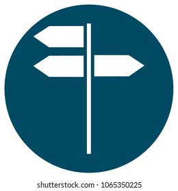 road sign vector icon