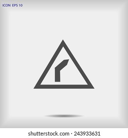 Road sign vector  icon