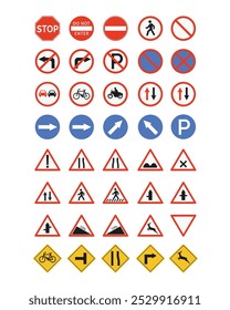 A road sign vector icon.