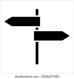 Plantilla de la línea del icono del Vector de la señal de tráfico
