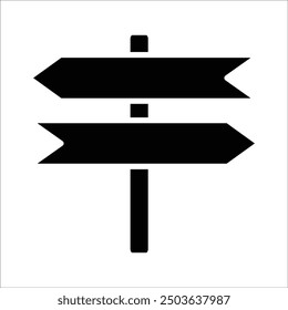road sign vector icon line template