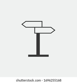 entrada de tráfico de icono de vectores de señales de carretera