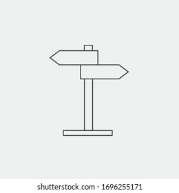 entrada de tráfico de icono de vectores de señales de carretera