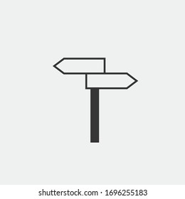 entrada de tráfico de icono de vectores de señales de carretera