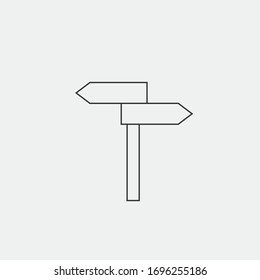 entrada de tráfico de icono de vectores de señales de carretera