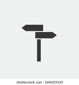 entrada de tráfico de icono de vectores de señales de carretera