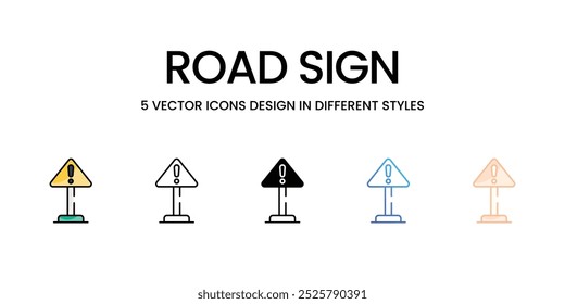 Verkehrsschild, Vektorsymbole, Stockgrafik