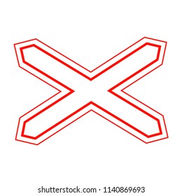 Road sign. Vector Illustration.  