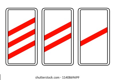 Road sign. Vector Illustration.  