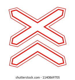 Road sign. Vector Illustration.  