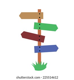 Road Sign. Vector Illustration