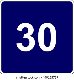 Road sign. Vector illustration.