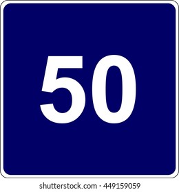 Road sign. Vector illustration