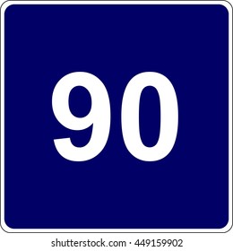 Road sign. Vector illustration