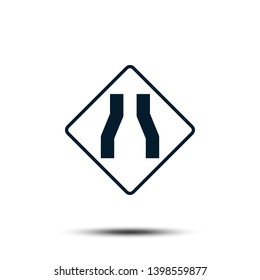 Road Sign Vector Logo Tempalte