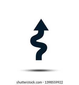Road Sign Vector Logo Tempalte