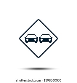 Road Sign Vector Logo Tempalte