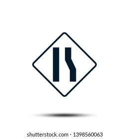 Road Sign Vector Logo Tempalte