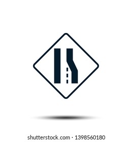 Road Sign Vector Logo Tempalte