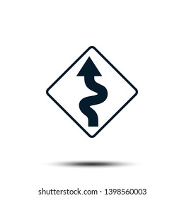 Road Sign Vector Logo Template Illustration EPS 10