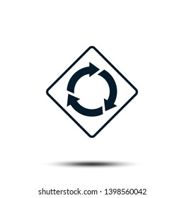Road Sign Vector Logo Template Illustration EPS 10