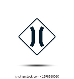 Road Sign Vector Logo Template Illustration EPS 10