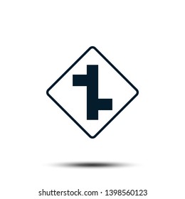 Road Sign Vector Logo Template Illustration EPS 10