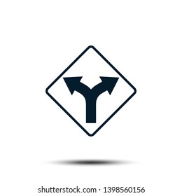 Road Sign Vector Logo Template Illustration EPS 10