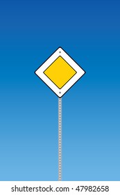 Road sign vector - priority