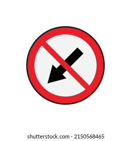 road sign vector for website symbol icon presentation