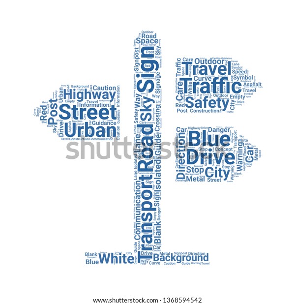 road sign word\
cloud. tag cloud about road\
sign