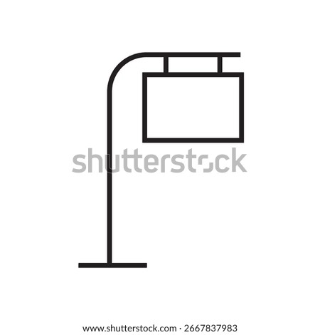 road signage icon outline editable stroke line drawing eps