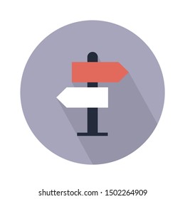 road signboard flat icon - From Map, Navigation, and Location Icons set