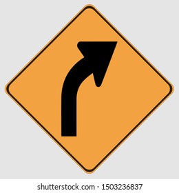 road sign-right and left curve/turn ahead